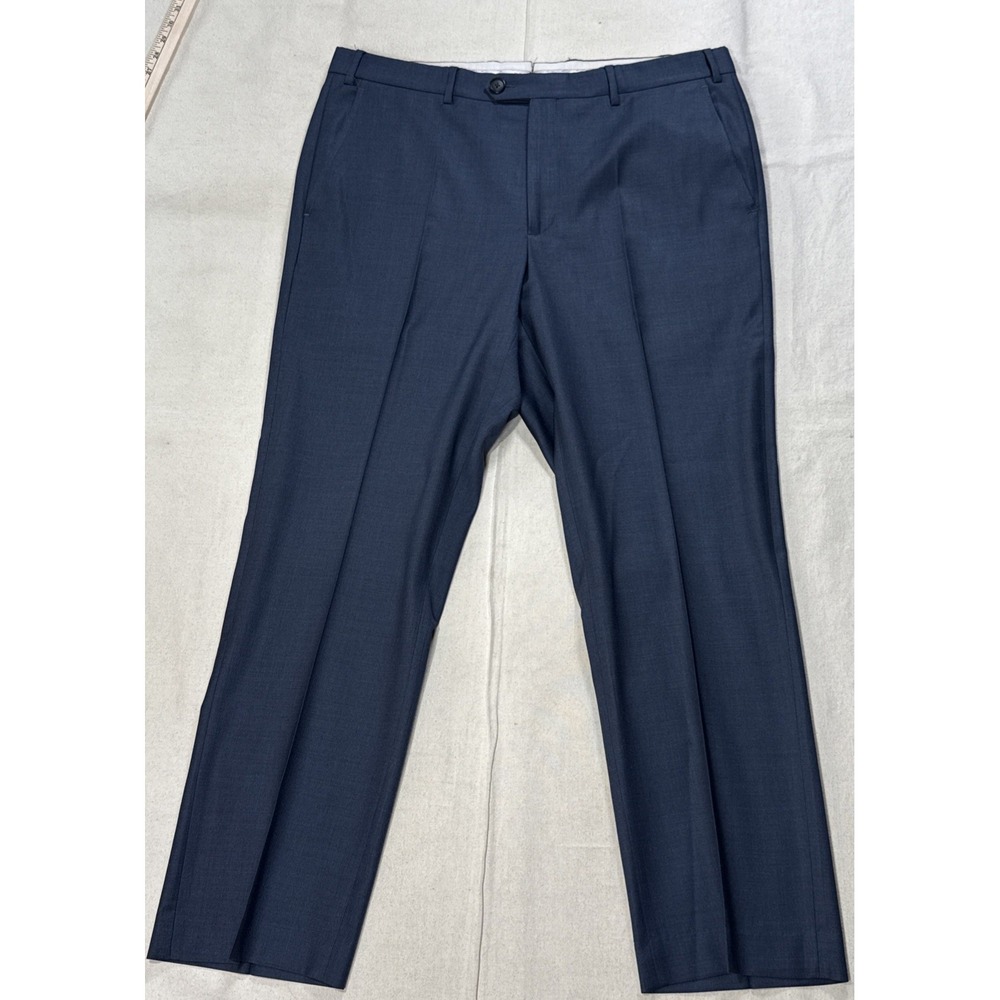 Santorelli Loro Piana Roma Wool Pants Navy Made In Italy— 38